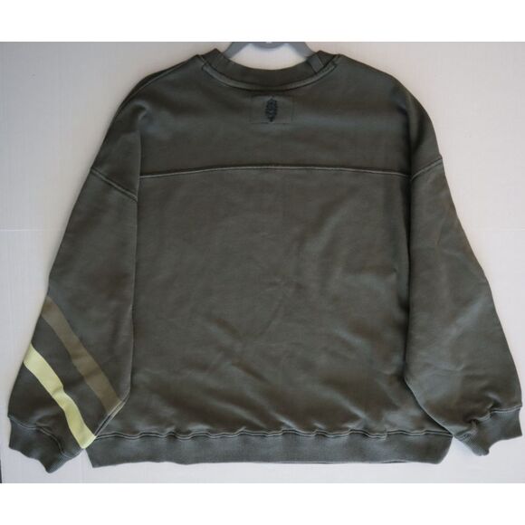 FP Movement OB1673278 Women Sz M Ash Green All Star Logo Crewneck Sweatshirt - Picture 15 of 15